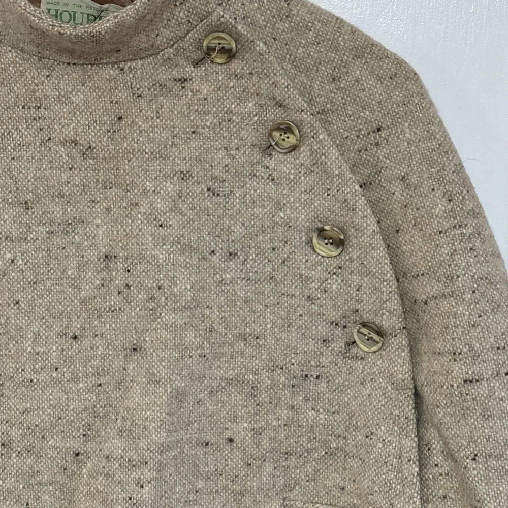 Vintage Hourihan Dublin Ireland‎ Heavy Wool Cape Coat Cloak Ireland Large